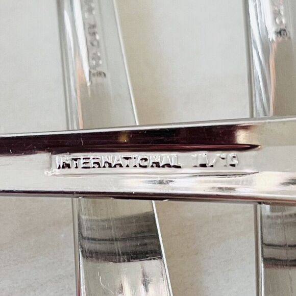 INTERNATIONAL Silver INS330 Stainless 18/10 Flatware Salad Forks 3pc - Picture 9 of 9